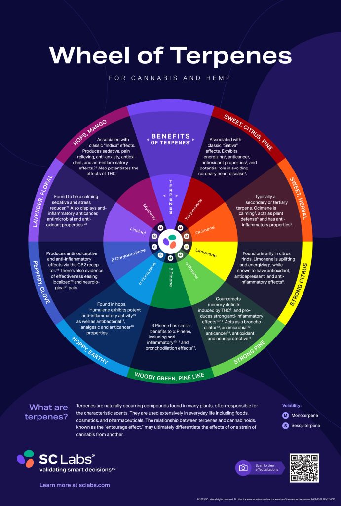 SC Labs Terpene Wheel