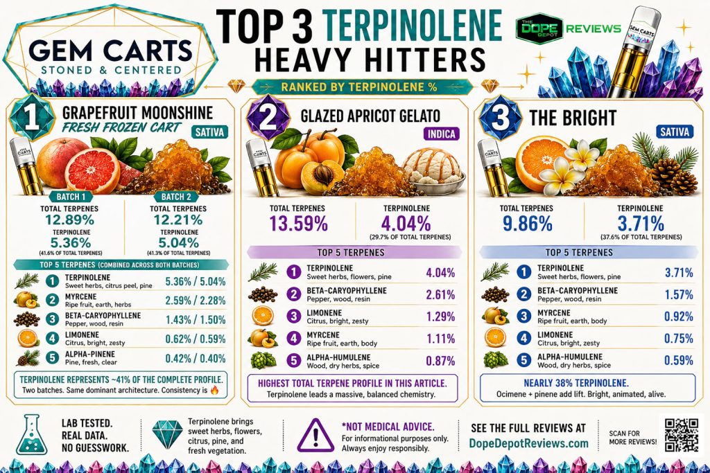Meet the Terpenes Terpinolene Heavy Hitters