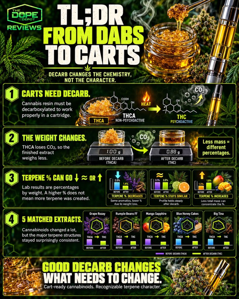 From Dabs to Carts Decarboxylation Explained